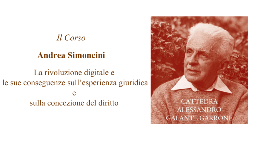 Cattedra Alessandro Galante Garrone Anno accademico 2025/2026